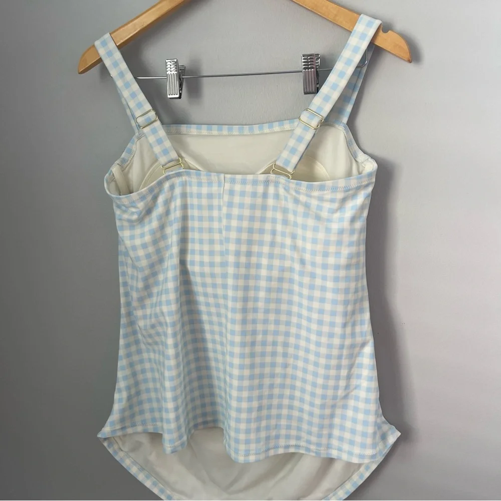Womens Tankini Swim Top size 20W Blue